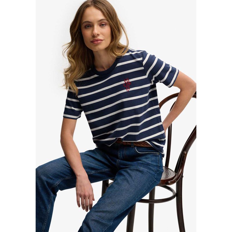 Superdry Heritage Hamptons Stripe Tee image number 2